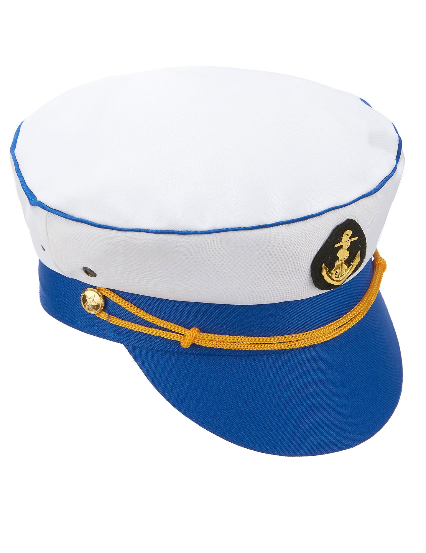 Vue de trois-quarts de la casquette marin pour adulte