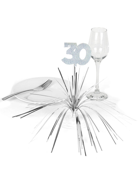 Mise en situation du centre de table 30 ans
