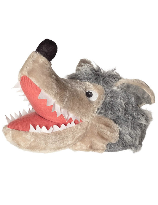 Vue de profil du chapeau loup pour adulte