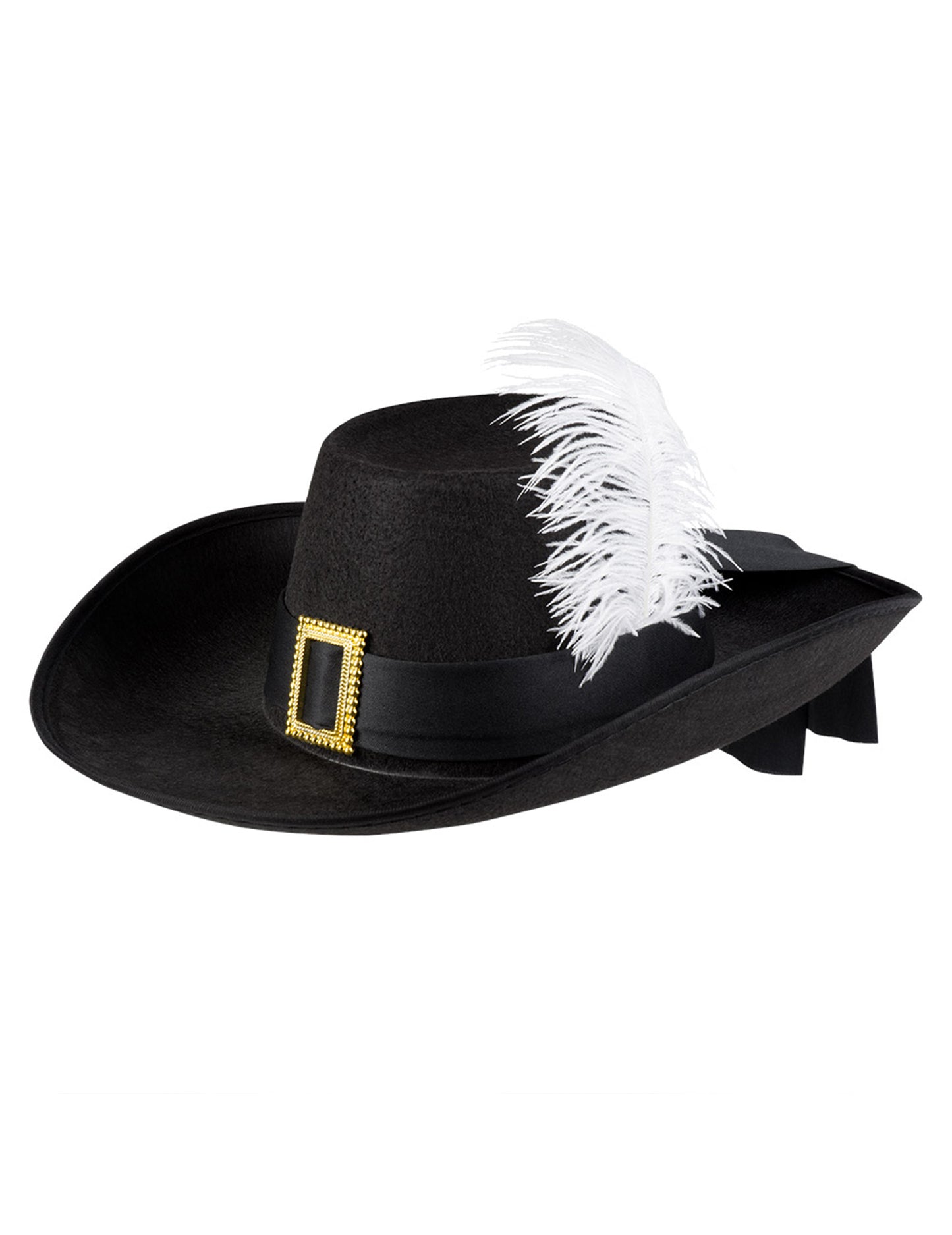 Възрастна черна шапка на мускетар