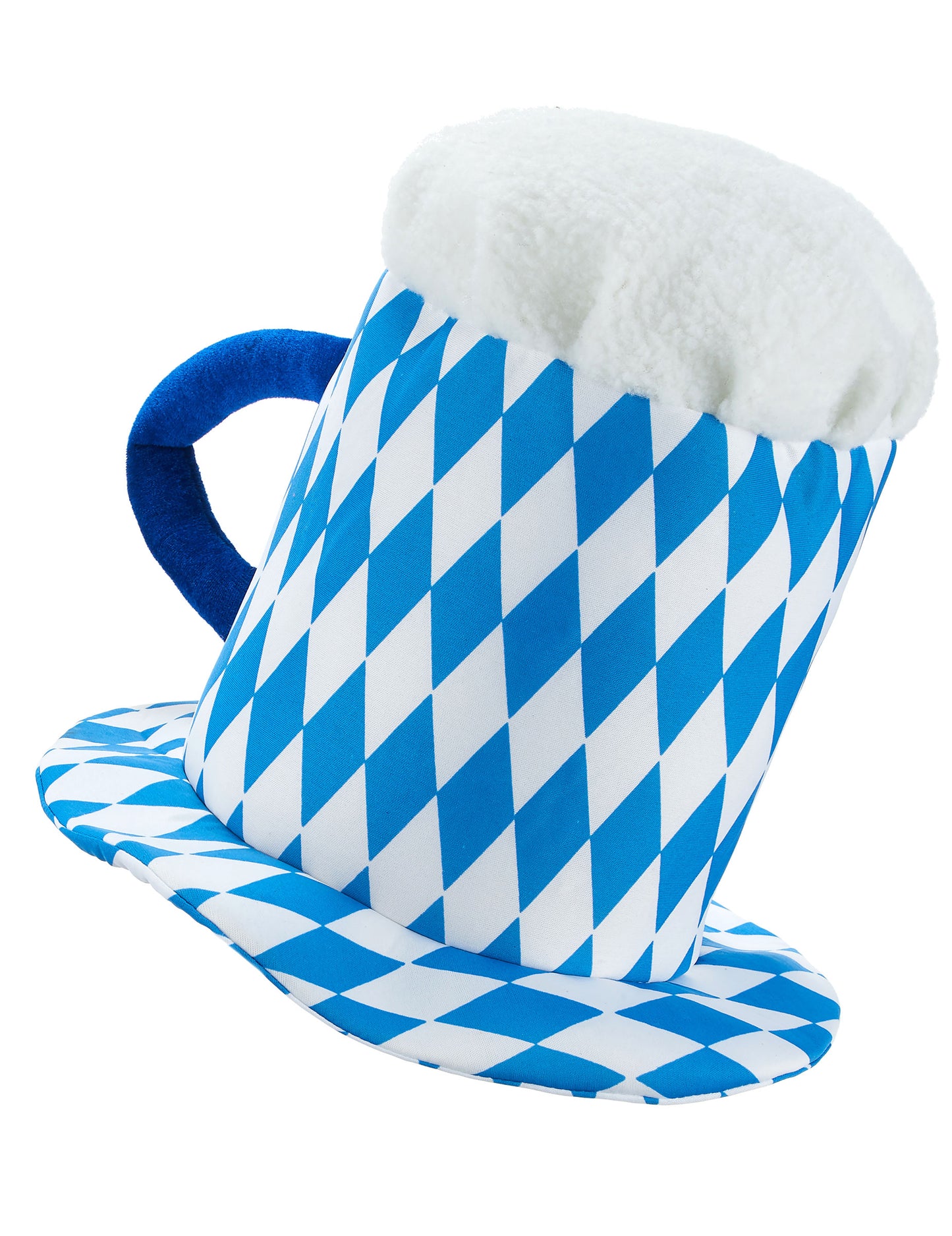 Синя и бяла възрастна синя и бяла шапка