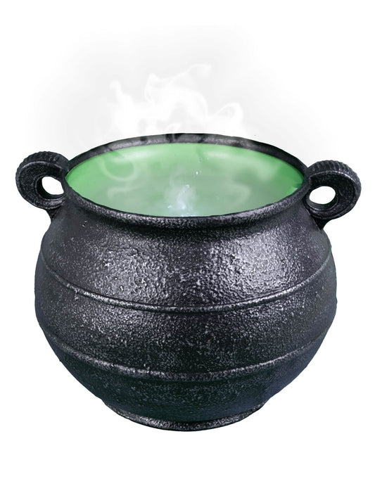 Vue de face avec effet de fumée du Chaudron de sorcière avec brumisateur pour décoration