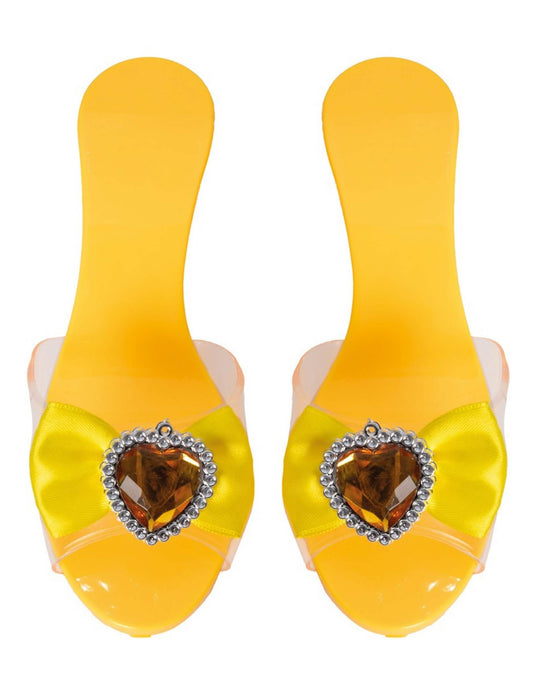 Vue de dessus des chaussures de princesse pour enfant