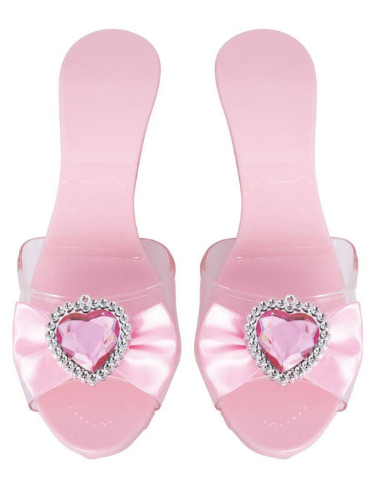 Vue de dessus des chaussures de princesse pour enfant