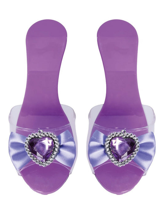 Vue de dessus des chaussures de princesse pour enfant