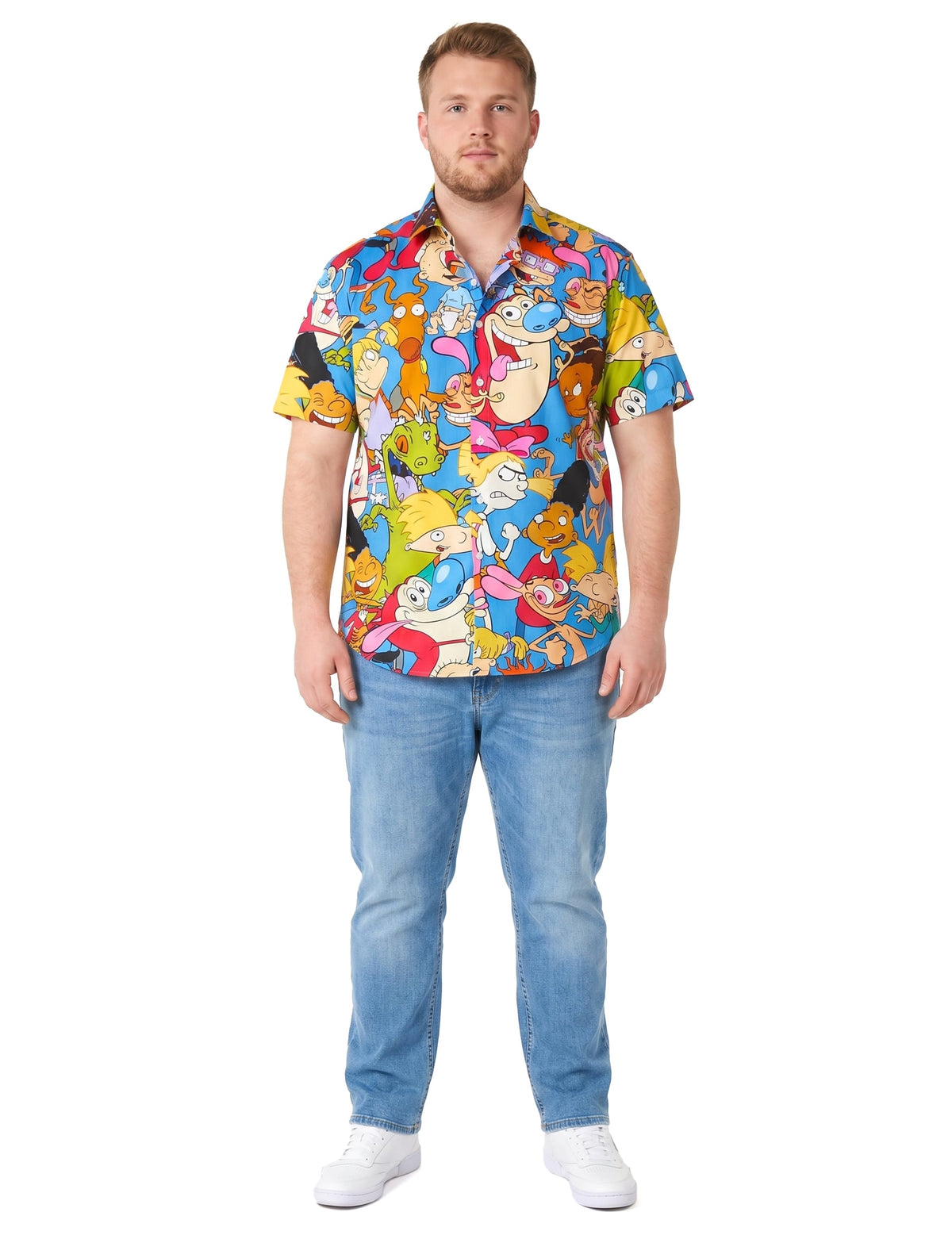 Тениска за възрастни с анимационни герои от 90-те години на Nickelodeon™ с Opposuits™