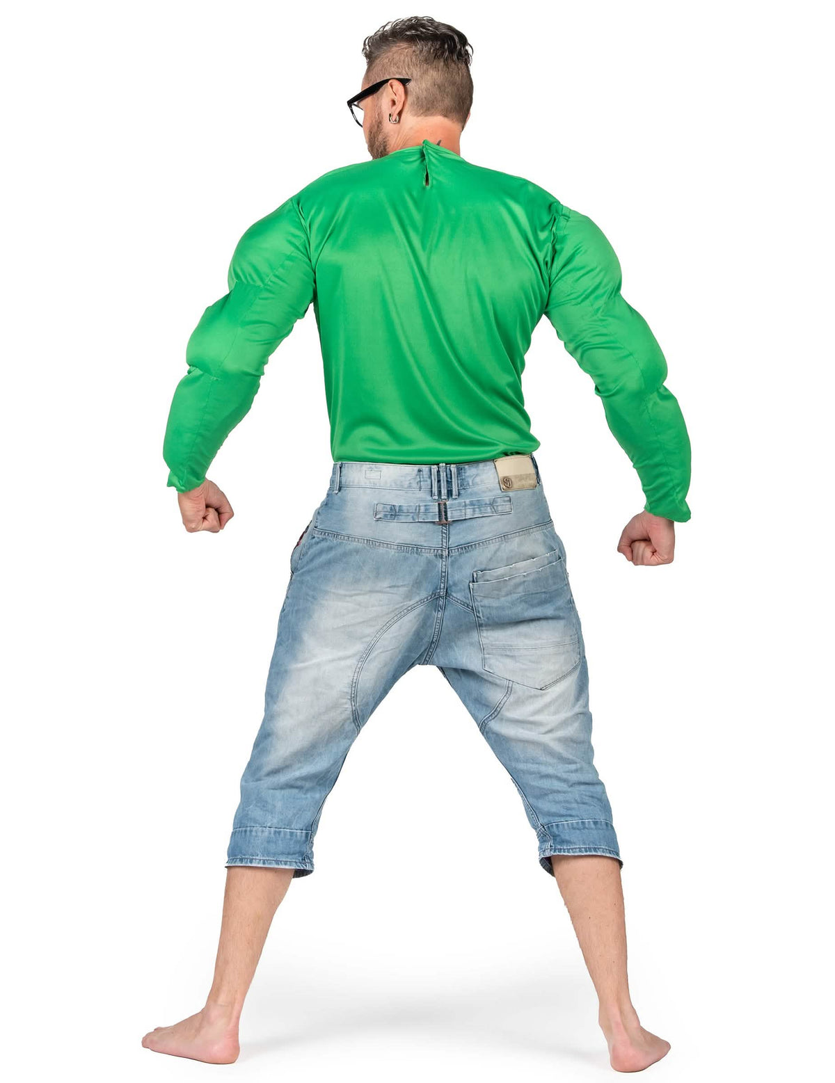 Chemise muscles verts pour adulte vert