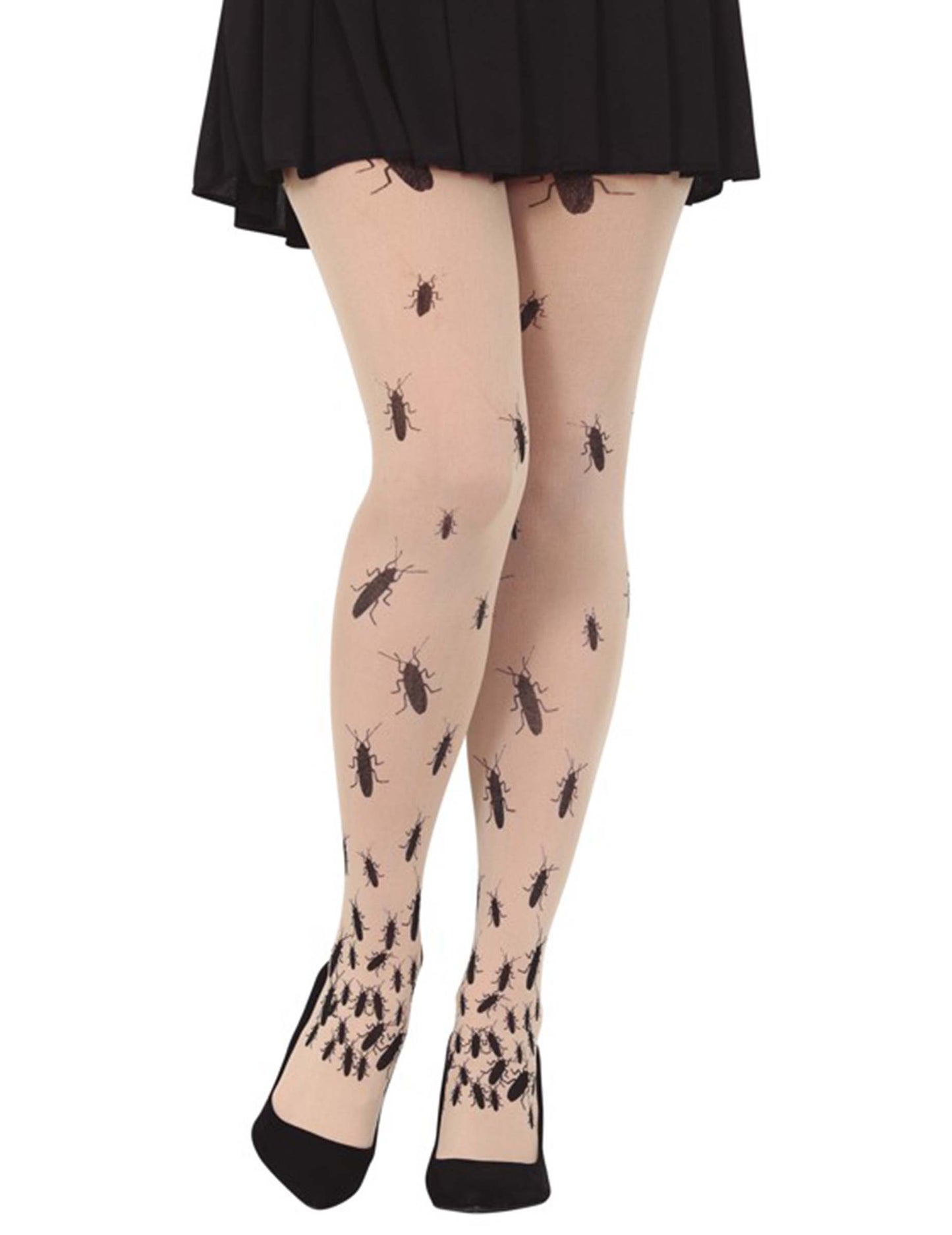 Бели чорапогащи с женски хлебарки