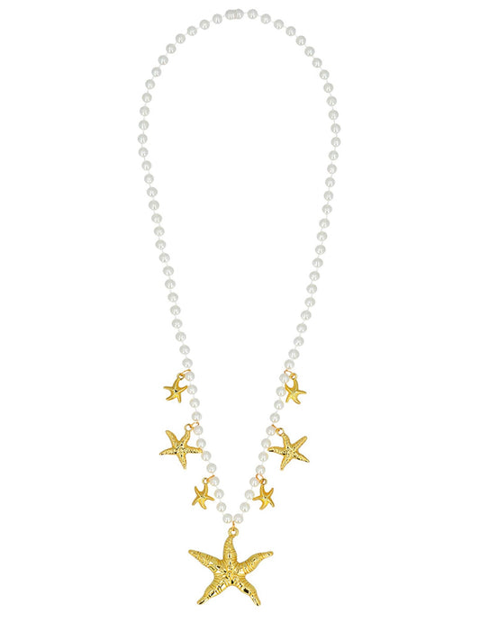 Vue d'ensemble du collier de sirène avec étoiles de mer