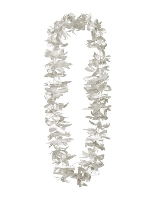 Vue d'ensemble du collier fleurs argentées