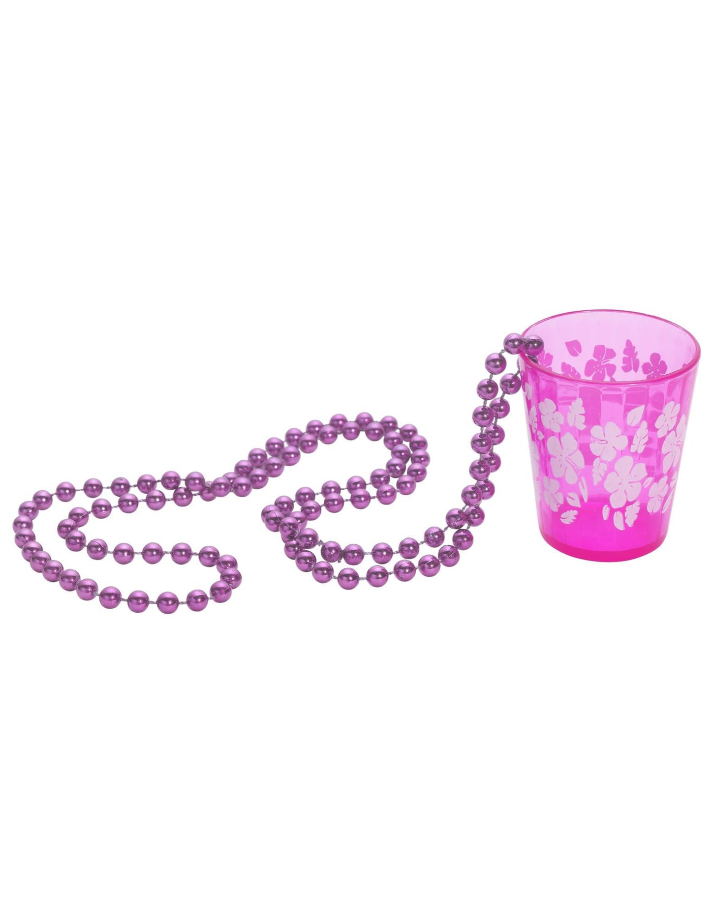 Възрастно розово стрелба стъклена колие