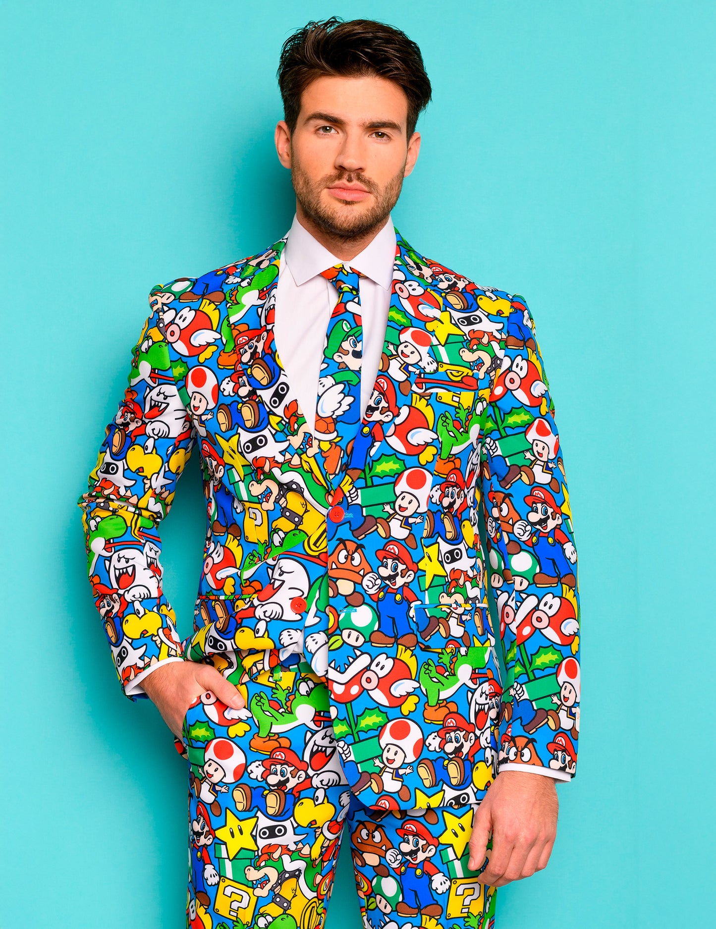 Mr. Super Mario™ костюм за възрастни Opposuits™