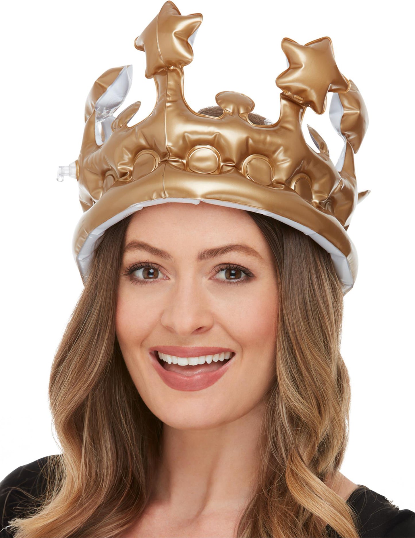 Златна надуваема кралска корона