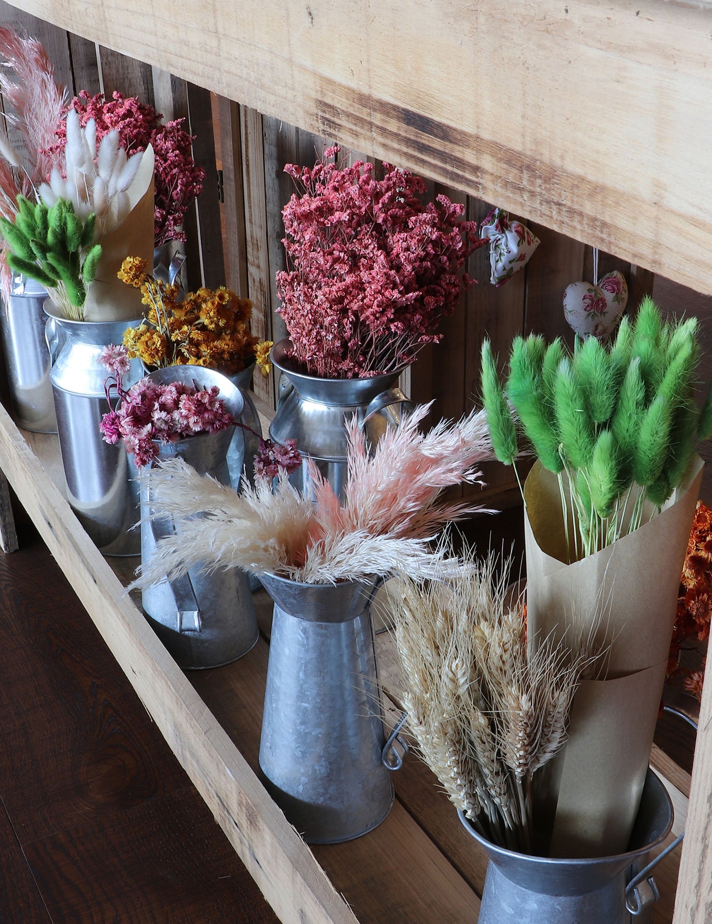 Цинкова кана за мляко с дръжка 18 cm рустик винтидж