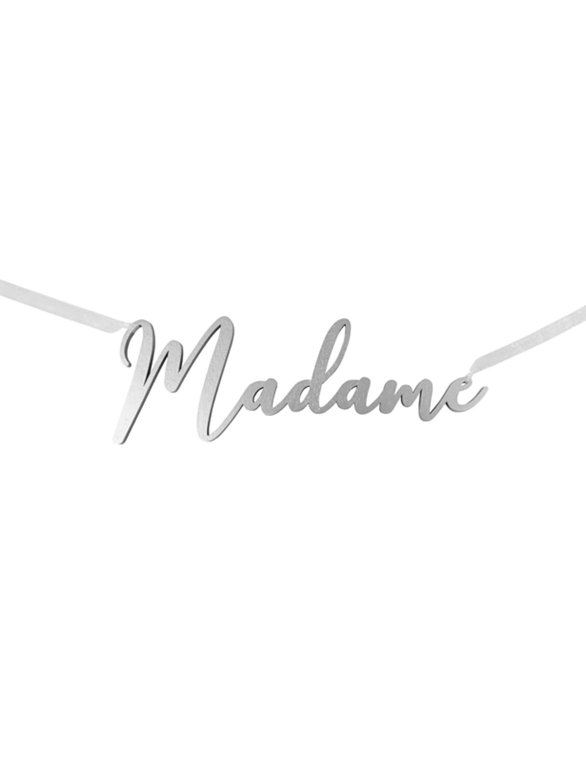Декорация за стол Madame за сватба, сребриста металик