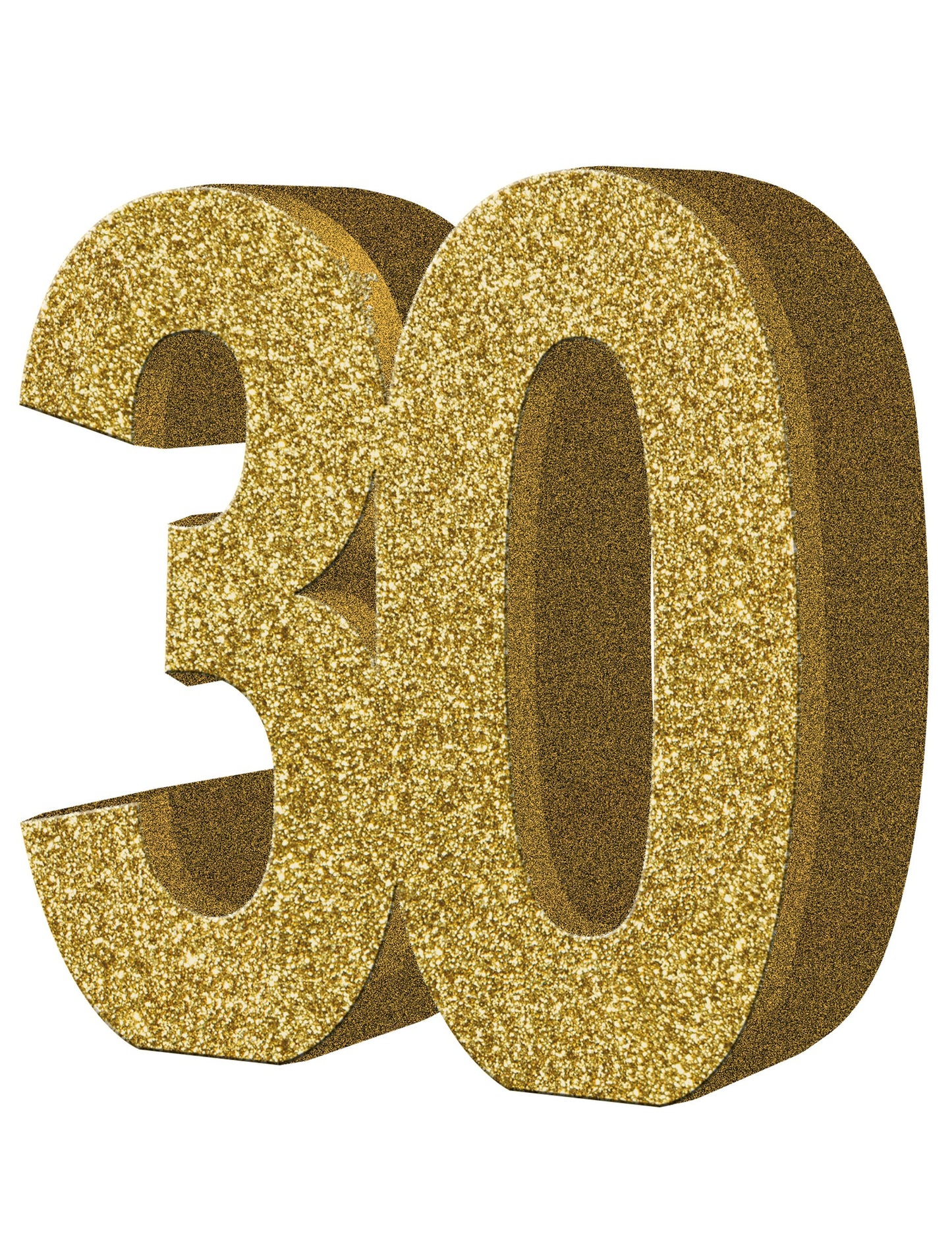 Декорация на масата 30 години злато 20 x 20 cm