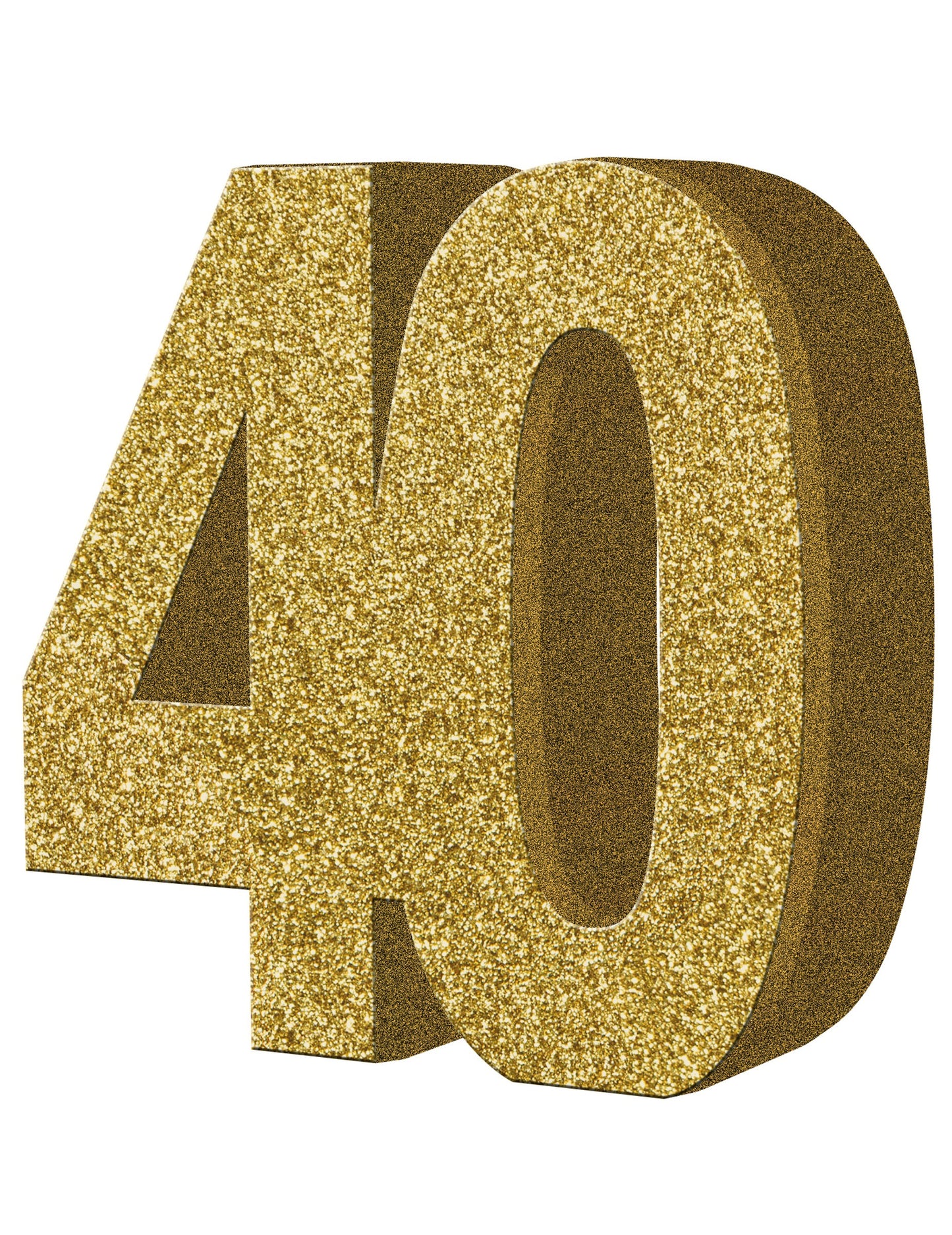 Декорация на масата 40 години злато 20 x 20 cm