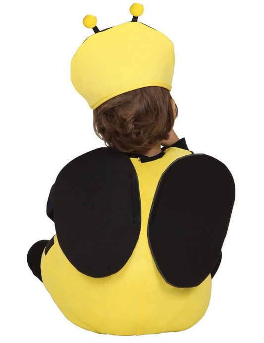 Vue de dos du déguisement d'abeille pour bébé
