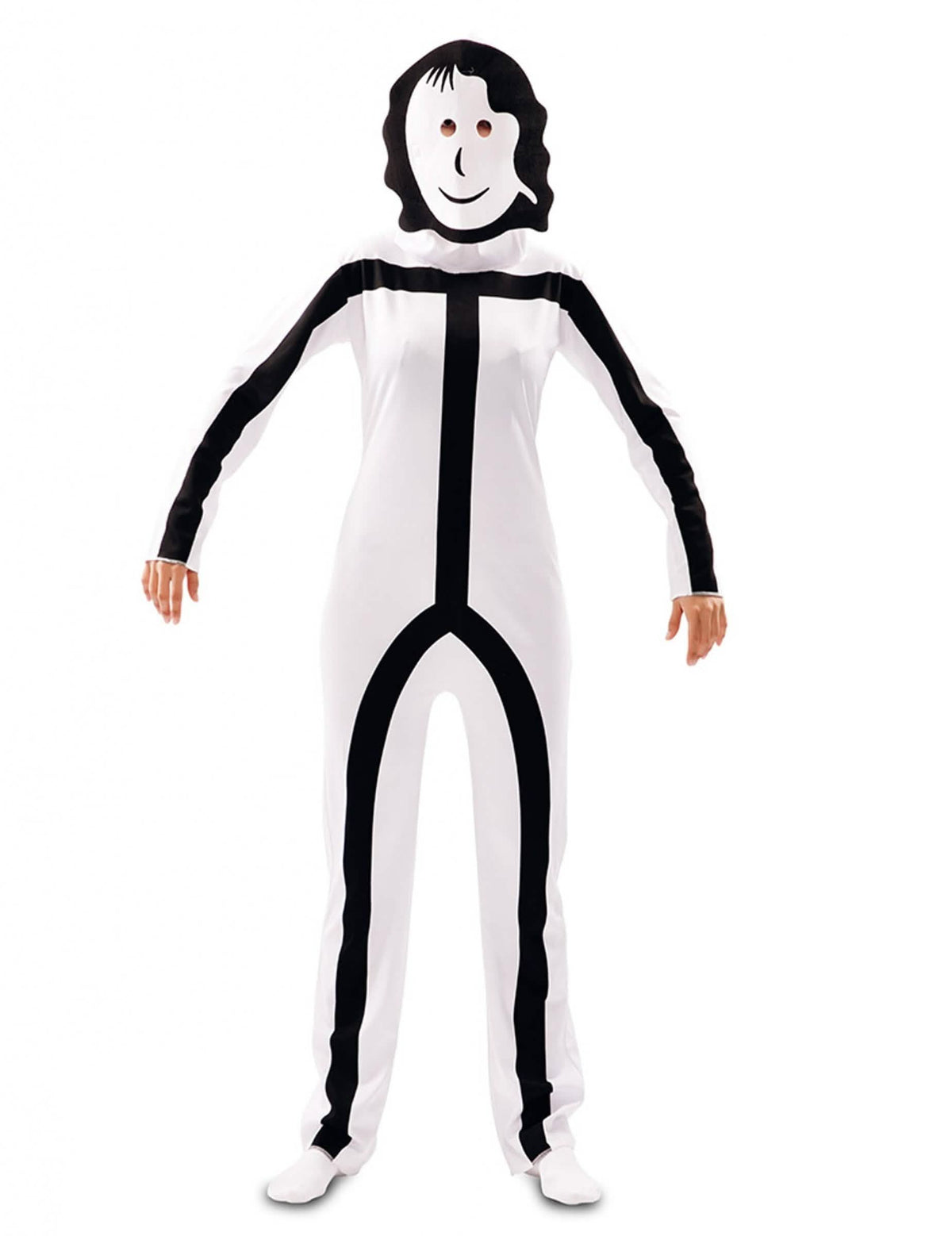 Маска за жена на костюма Stickman за възрастен