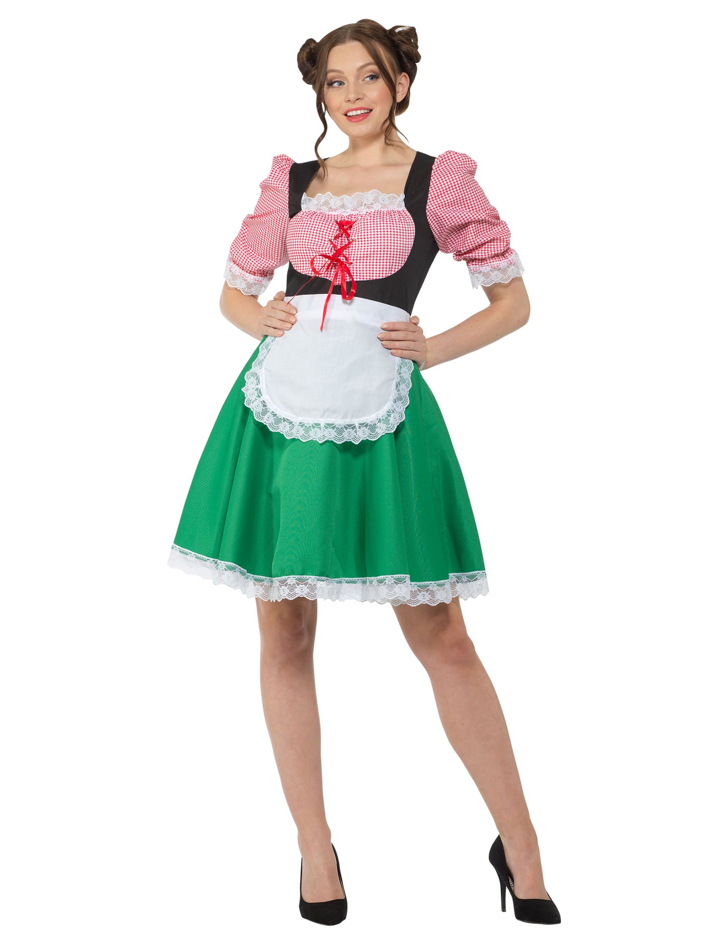 Цветният баварски баварски костюм на жените