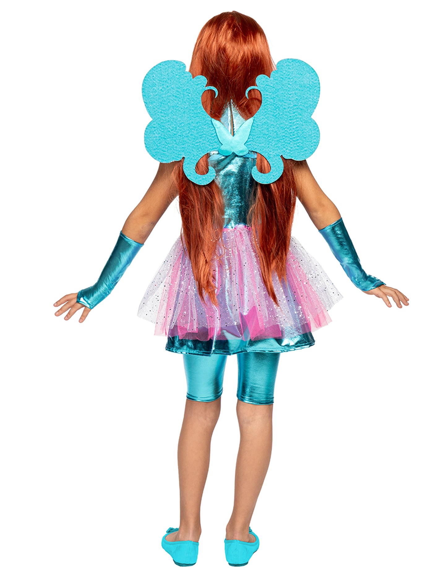Vue de dos du déguisement Bloom Winx pour fille