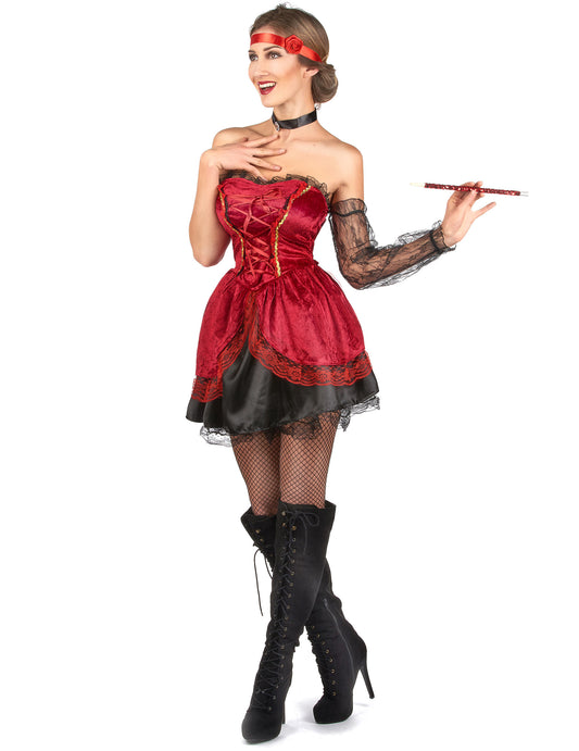 Vue d'ensemble du déguisement de cabaret pour femme