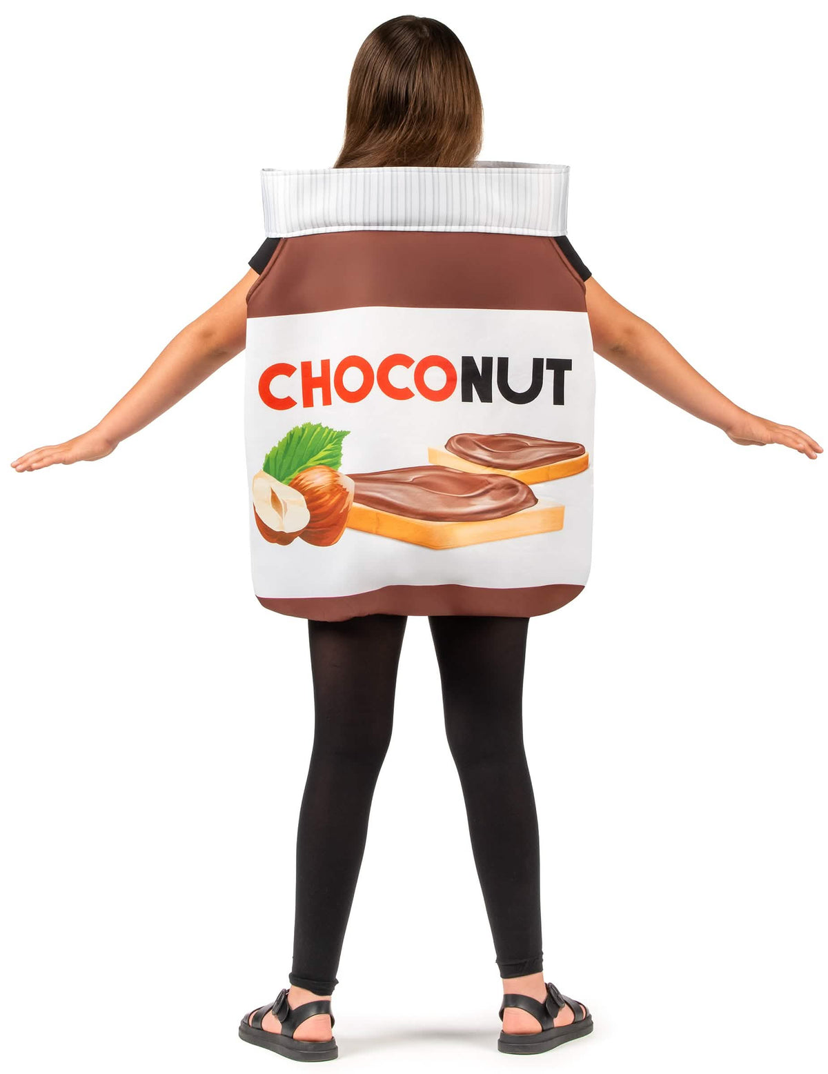 Vue de dos du déguisement choconut pour enfant