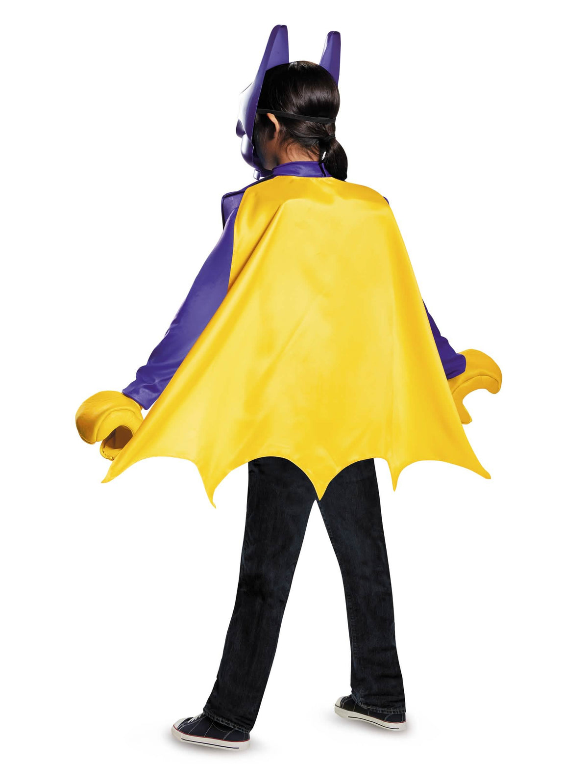 Заден изглед на класическия костюм Batgirl LEGO movie за дете