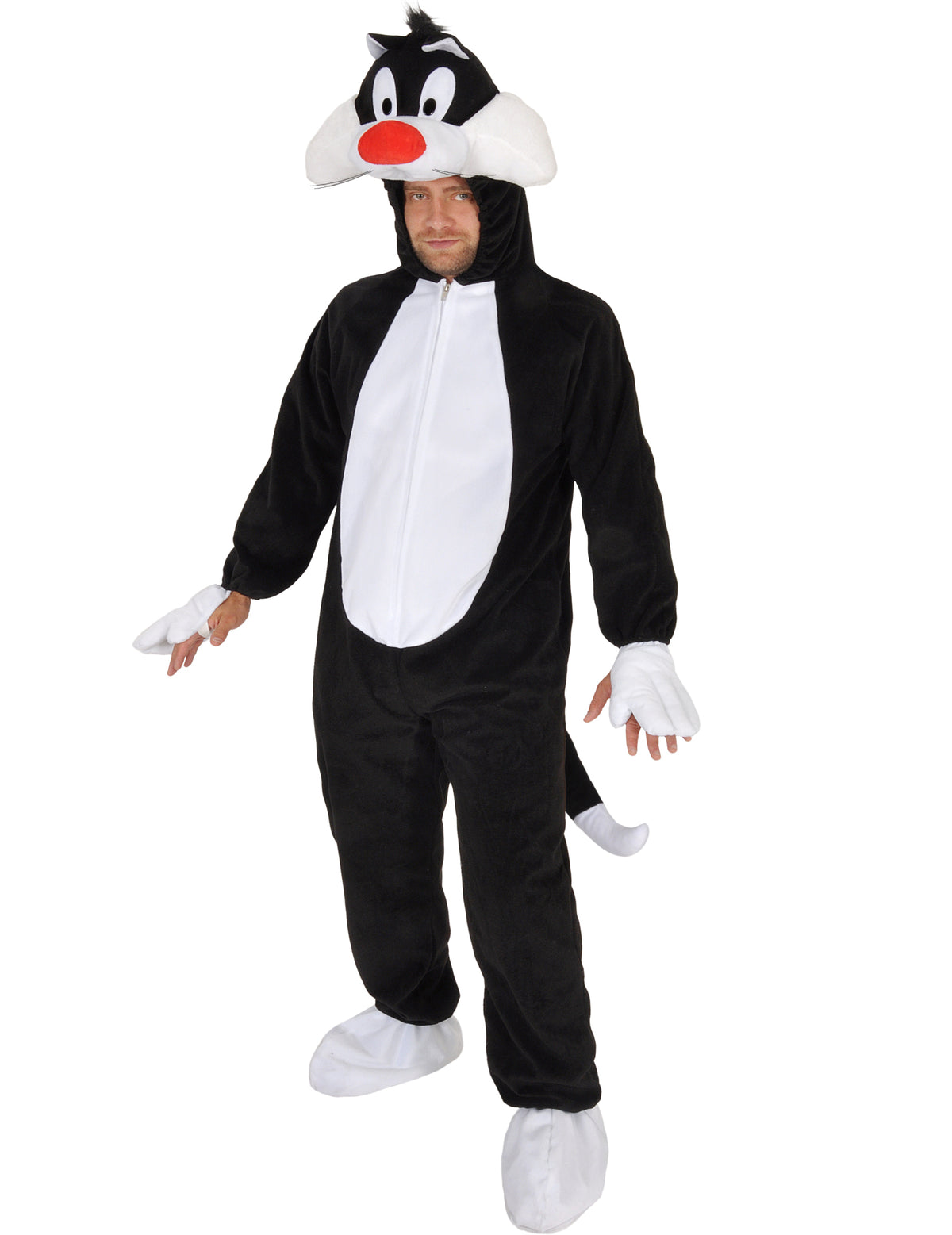 Класически костюм на Гръминет Looney Tunes за възрастен черно и бяло
