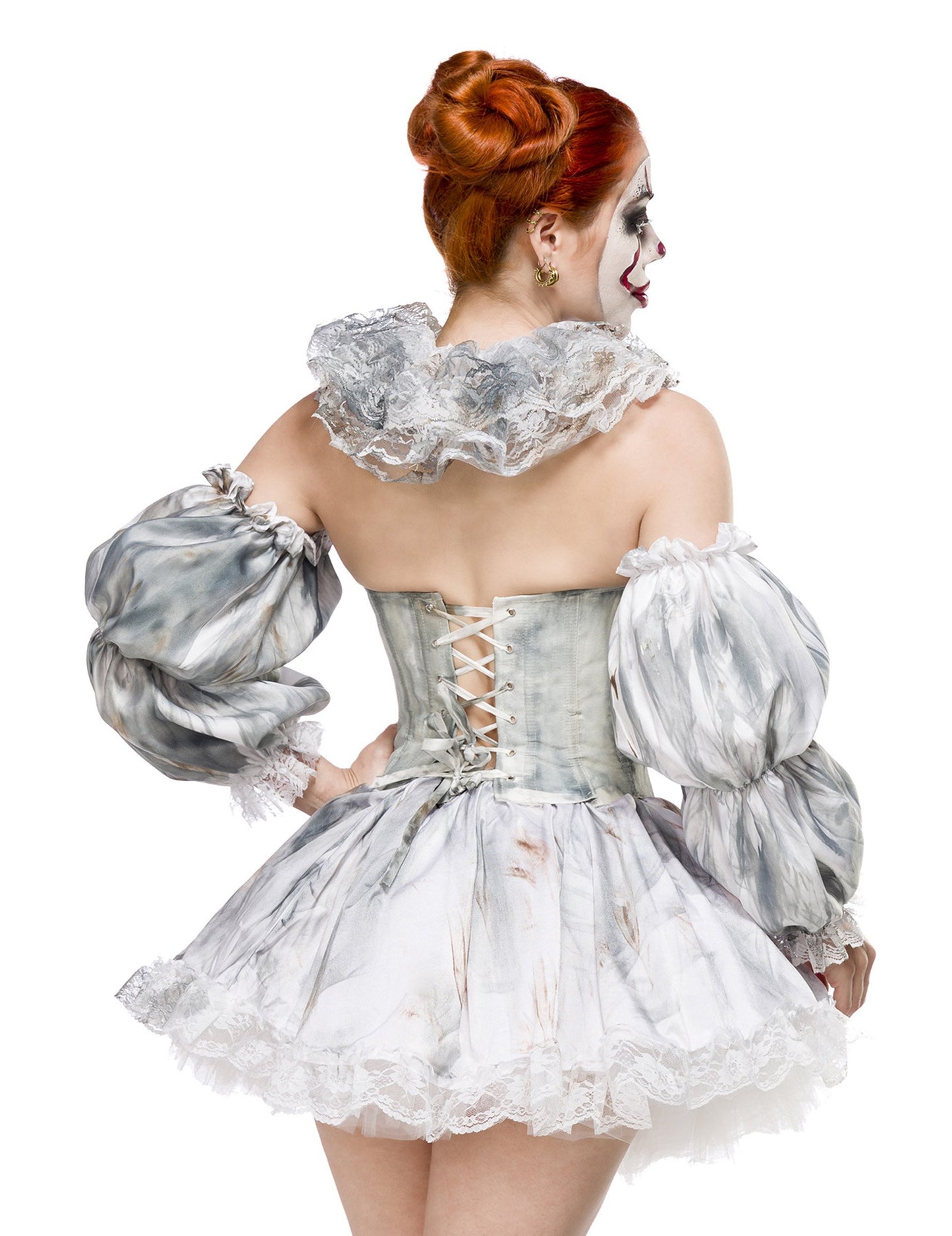 Ужасяваща секси клоун луксозна жена маскировка