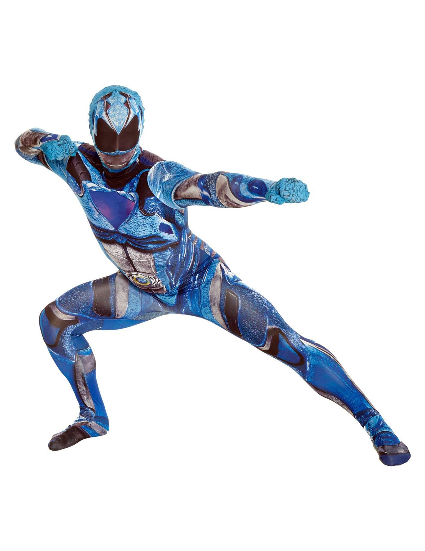 Синя комбинация прикрива Power Rangers Deluxe Morphsuits за възрастни