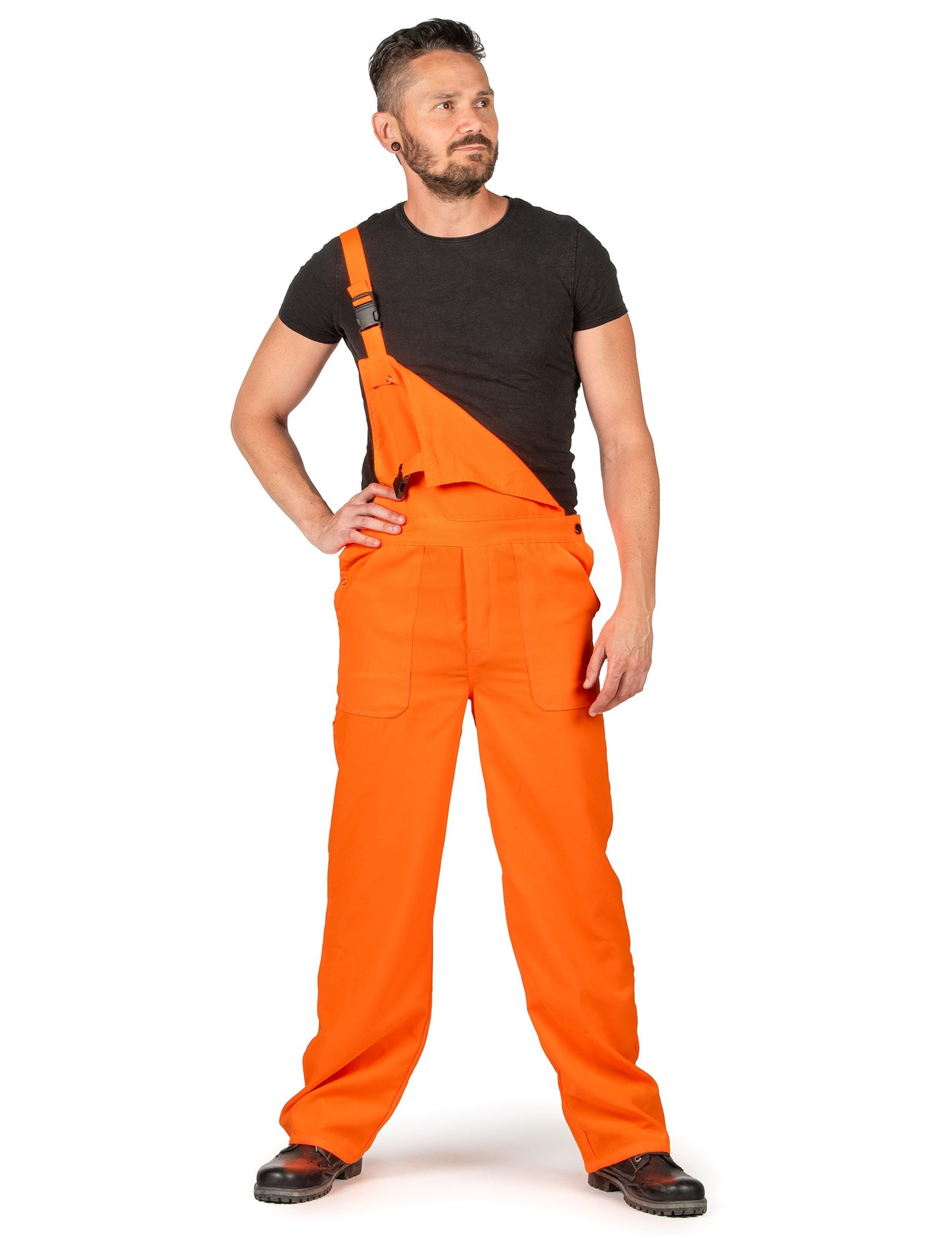 Fluo Възрастен оранжев комбиниран костюм