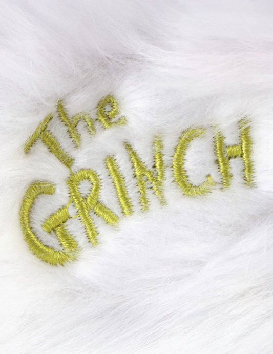 Détail du logo brodé du déguisement complet le Grinch