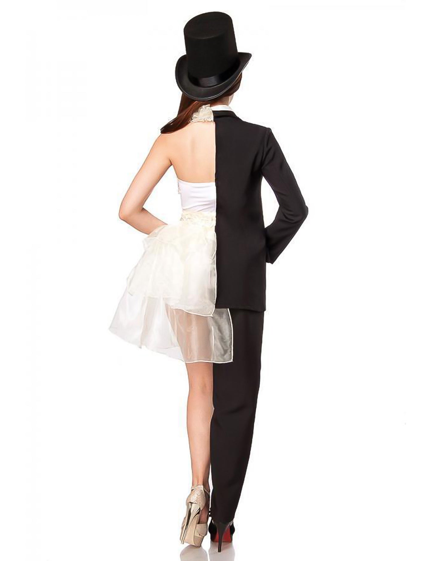 Двойна двойна игра двойна и бяла луксозна маскировка за възрастни