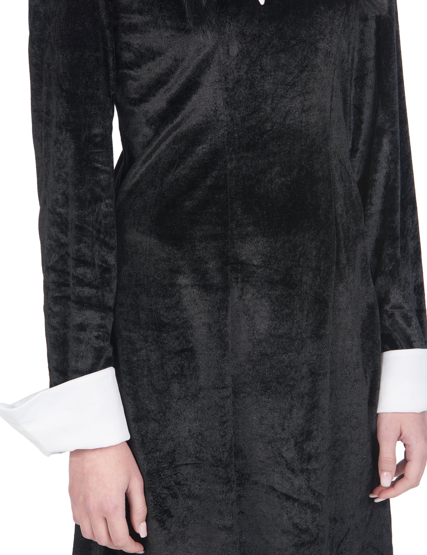 Черно кадифено готическо кадифено прикриване