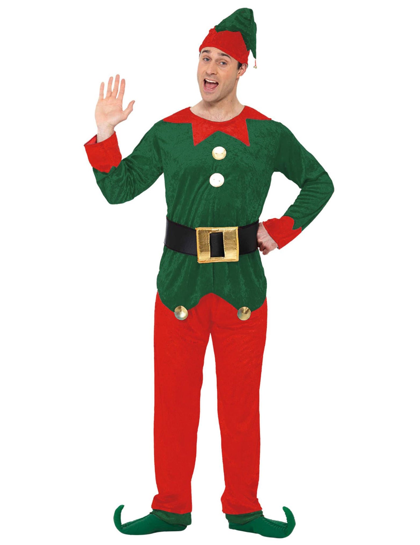 Костюм за биколор елфи за мъже Коледа