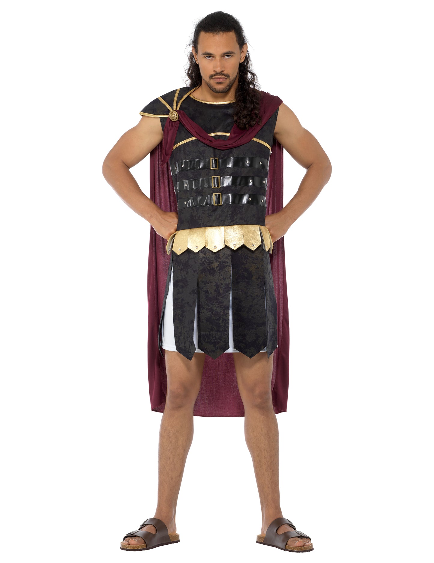 Черно и златисто римски и златен гладиаторски костюм