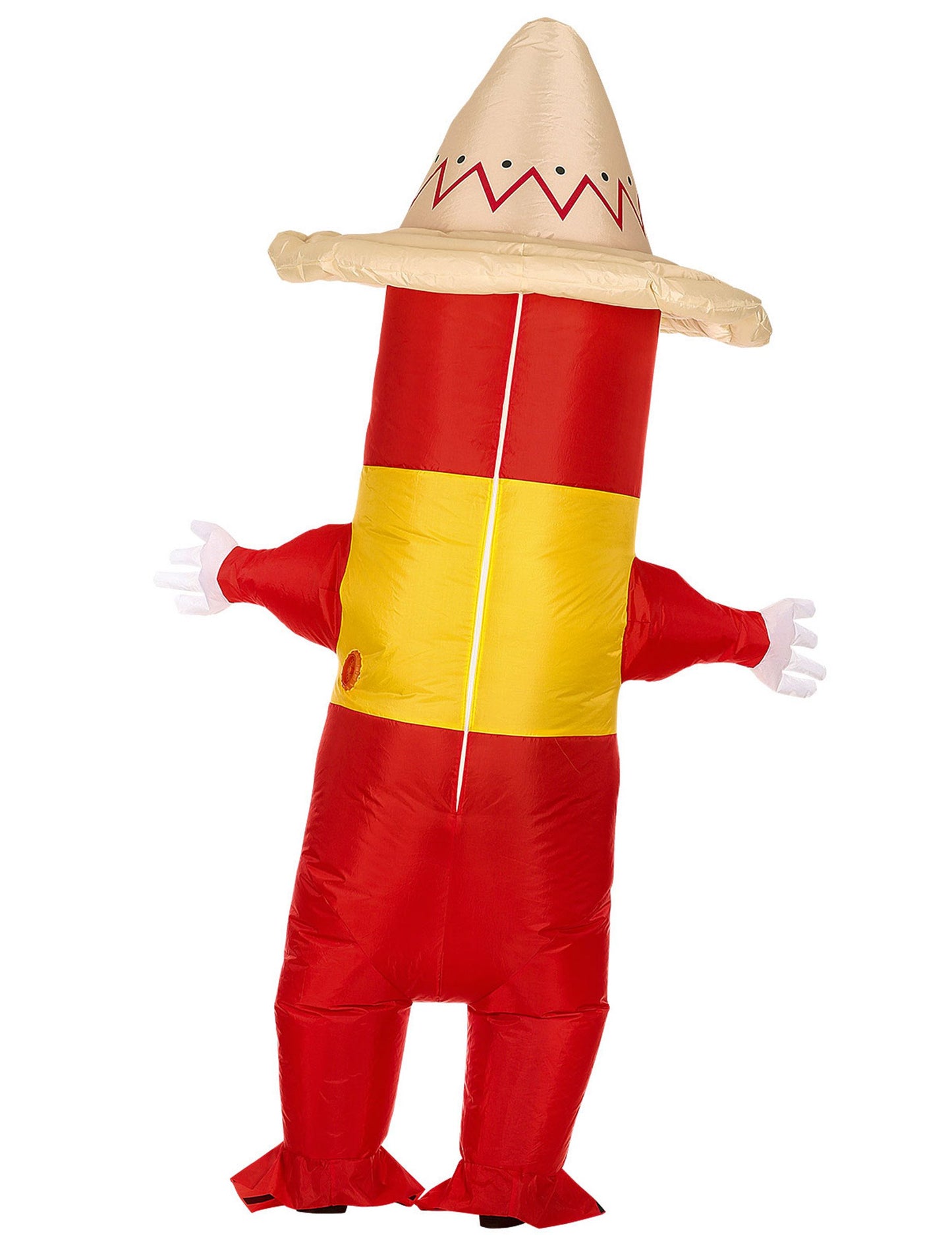 Надуваем костюм на мексикански чили пипер за възрастни