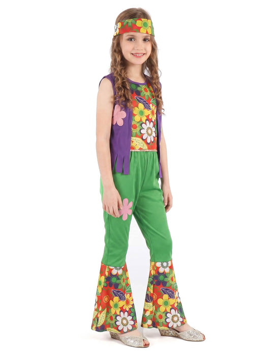 Костюм на зеленото момиче на hepper flower power