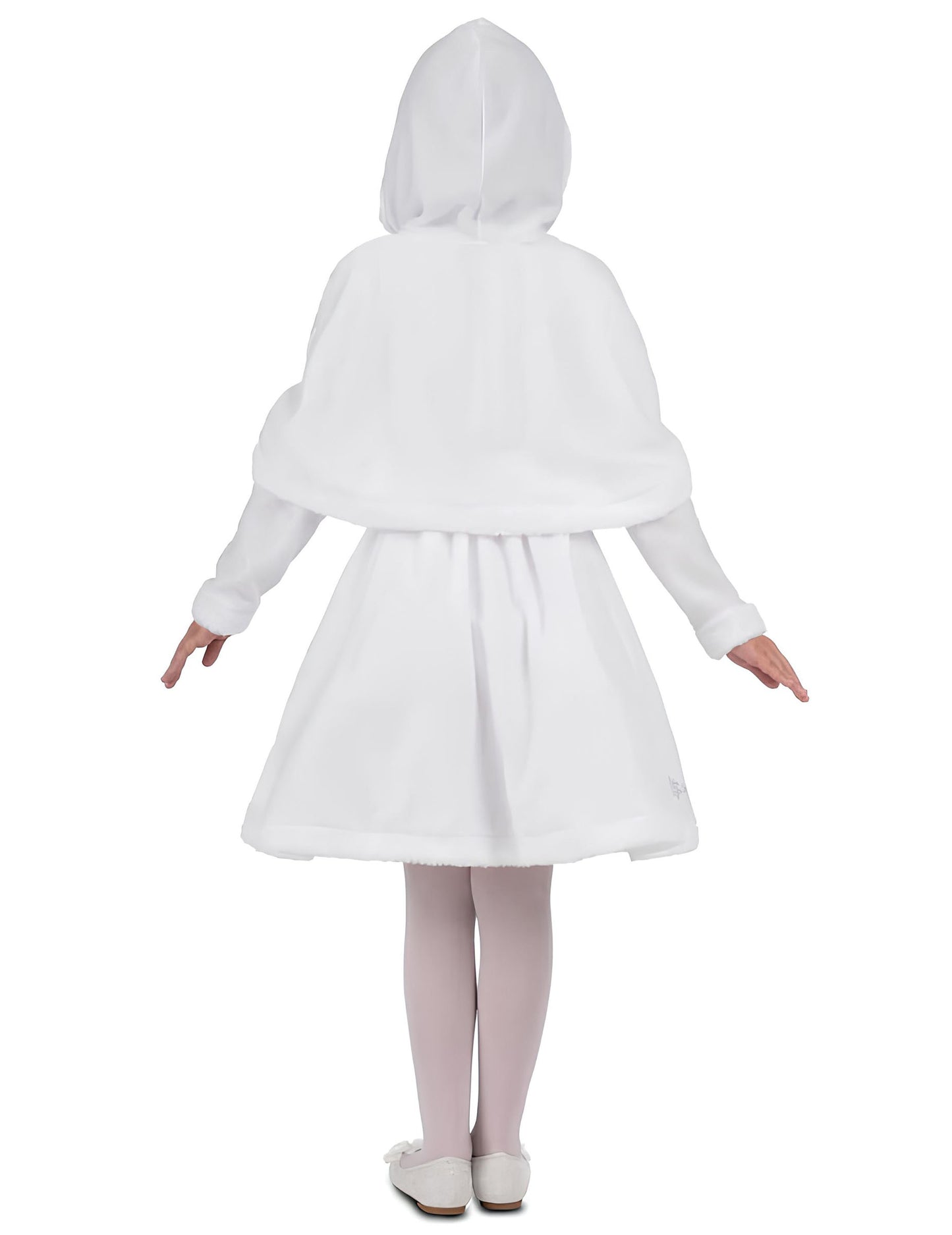 Бял костюм на Дядо Коледа за момичета