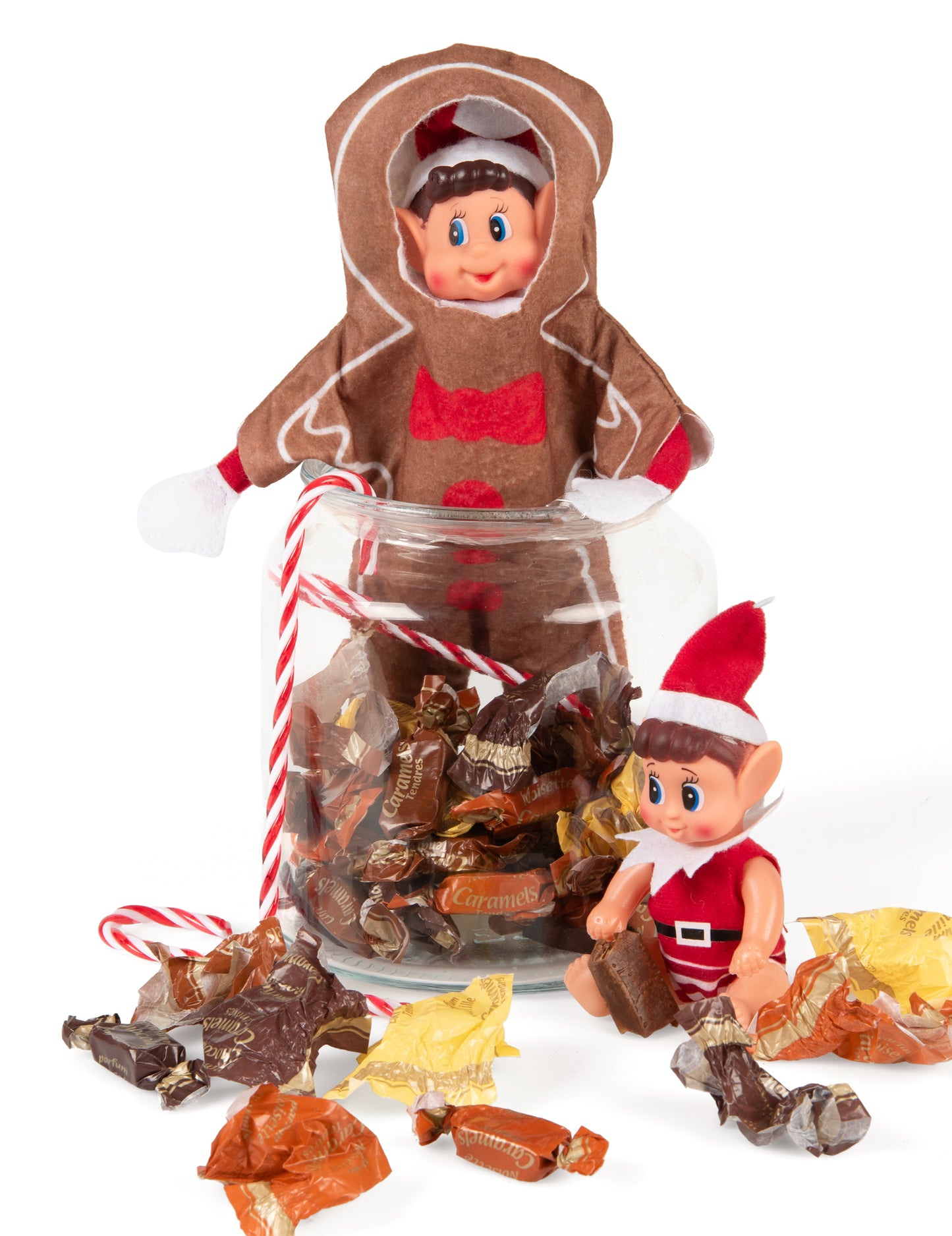 Костюм от джинджифил за палава кукла елф