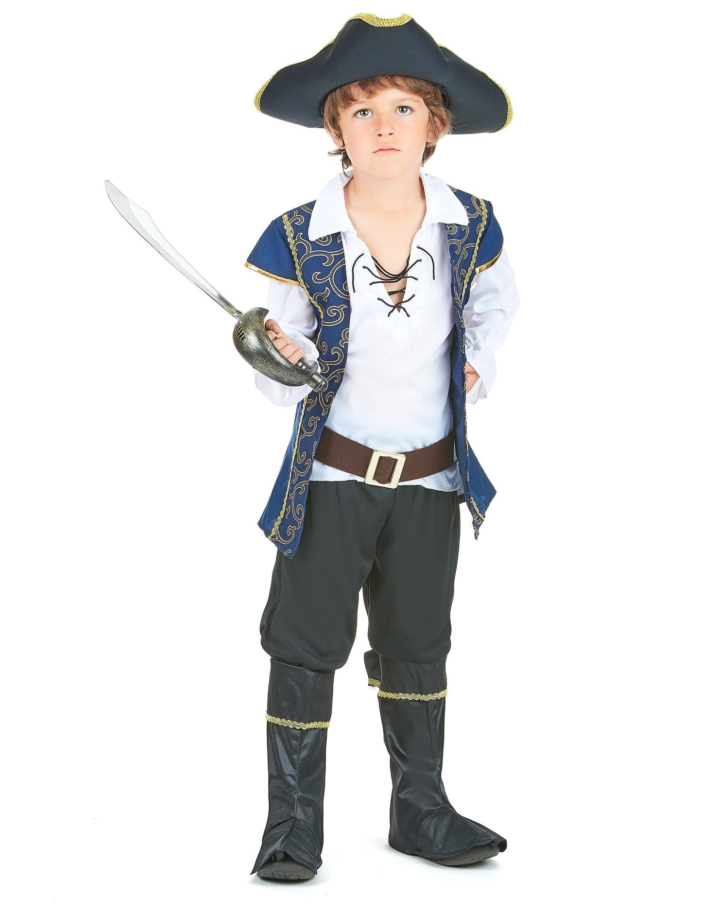 Шикозен костюм за двойка пиратски капитан за деца