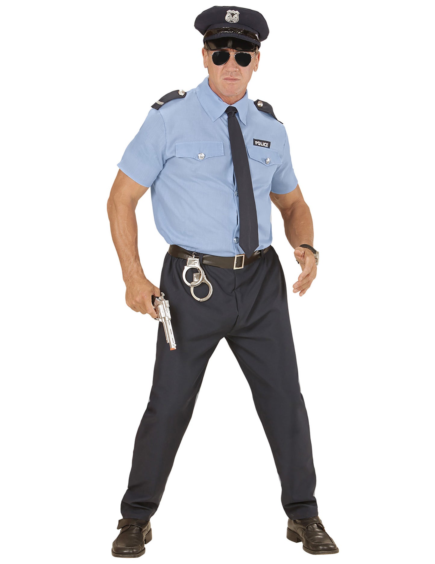 Големи възрастни -размер на синята полиция костюм
