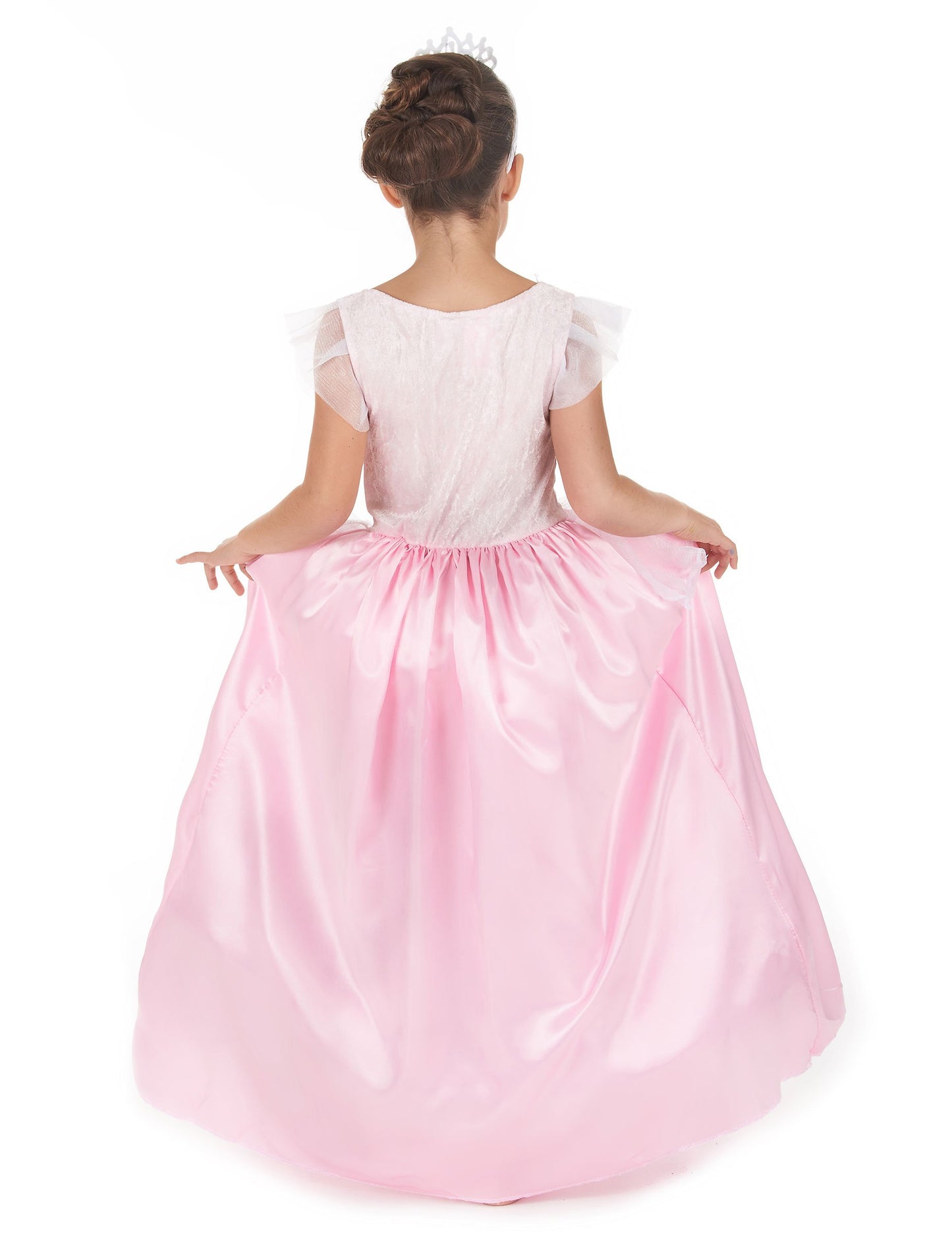 Задна гледка на принцеското костюмче