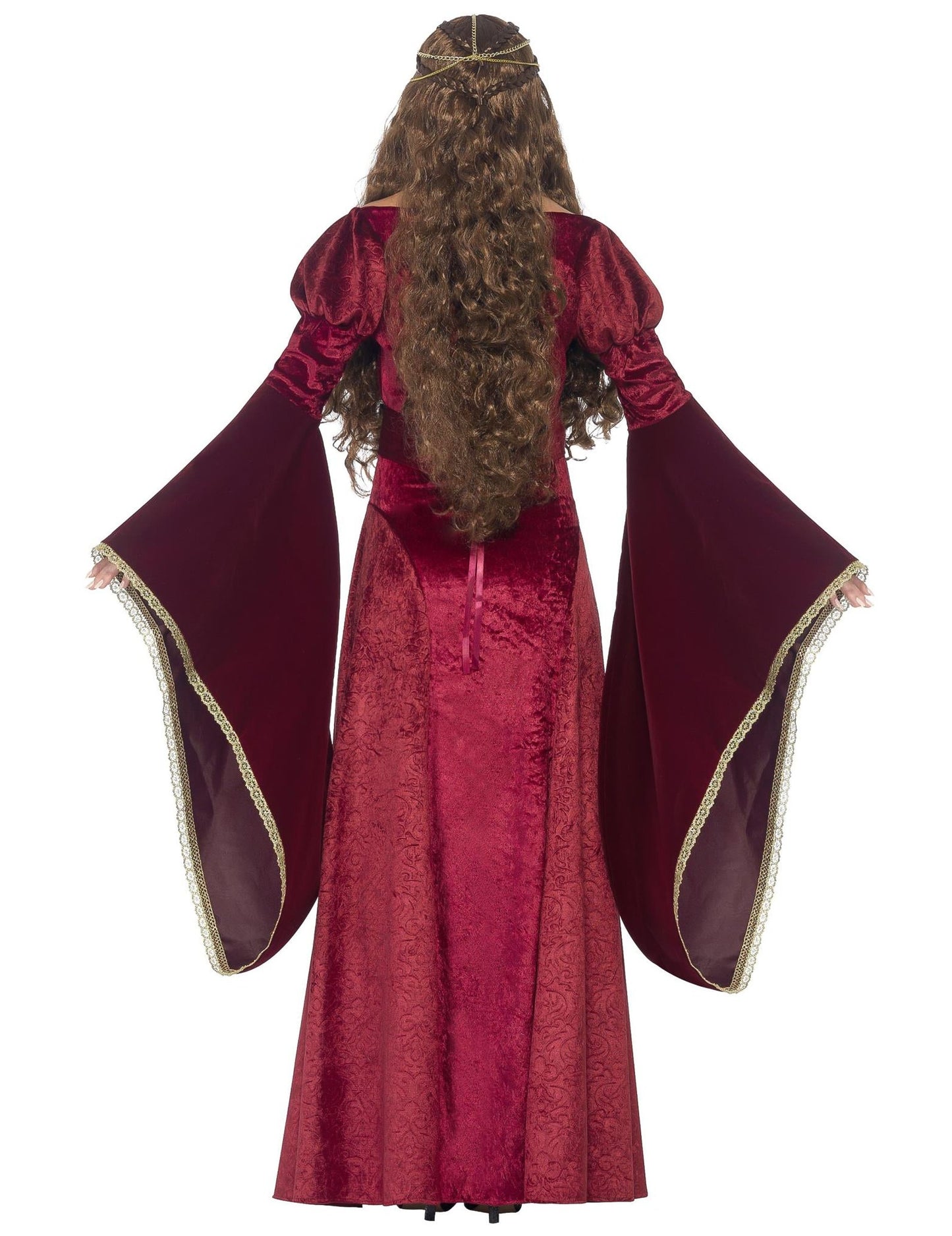 Червено средновековна кралица прикрива жена