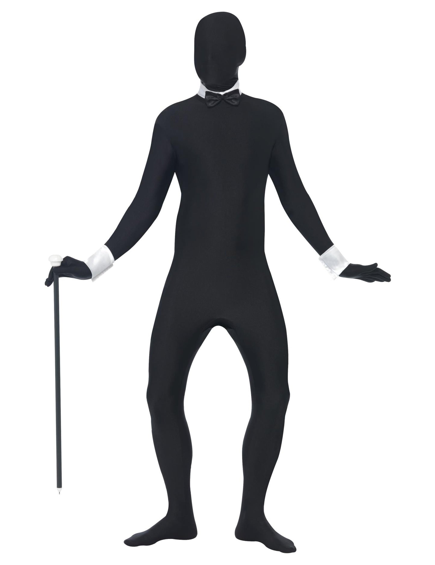 Възрастен черен втори кожен костюм