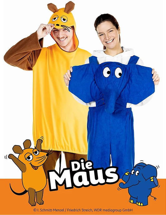 Duo souris et éléphant du déguisement souris Die Maus