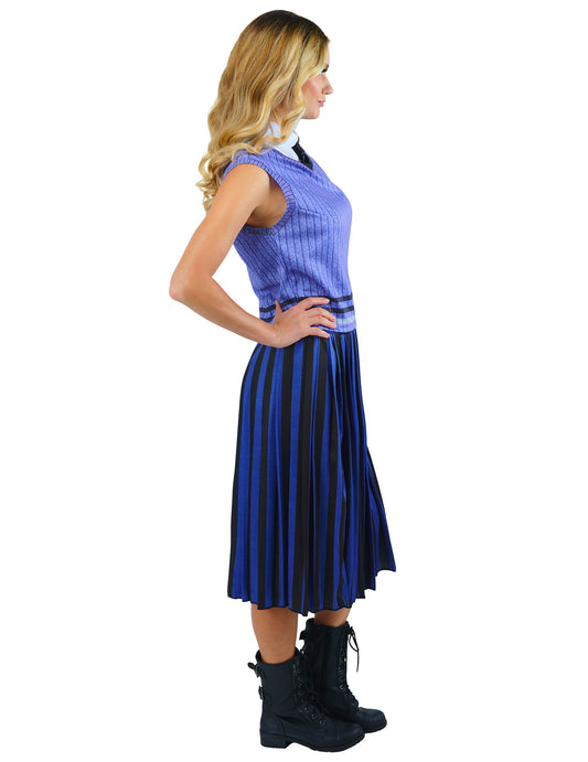 Vue de profil du déguisement uniforme scolaire Enid - Wednesday™
