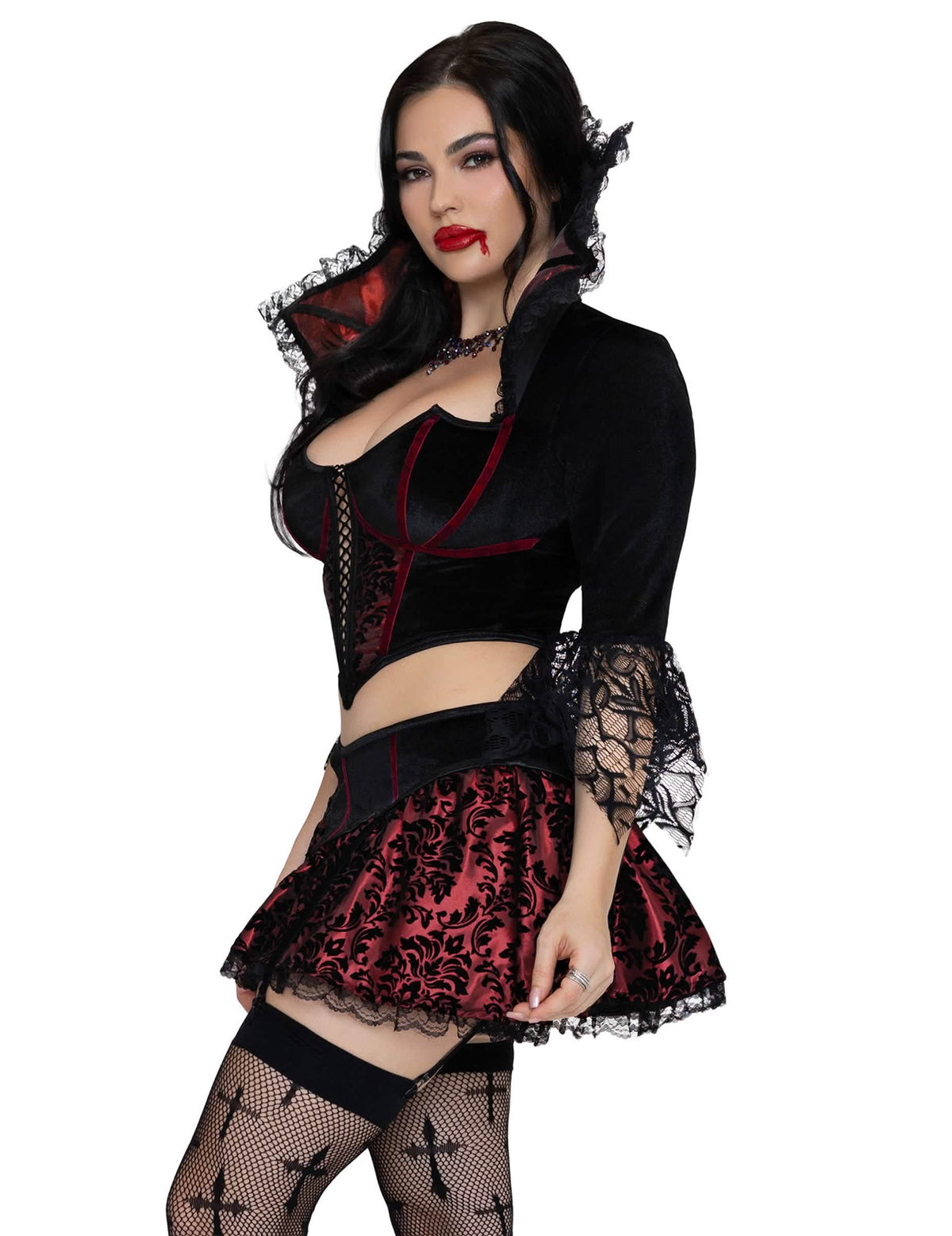 Déguisement vampire sexy baroque femme