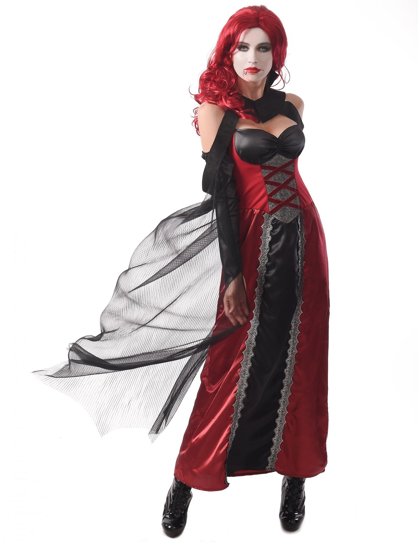 Секси жена вампирски костюм